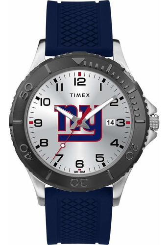 Reloj Hombre Timex Twzfnygmeyz Cuarzo Pulso Azul En Silicona