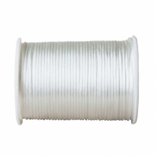 Cordon Blanco Nylon Para Cuenta Hilo 0.059 In 90 Yarda Saten