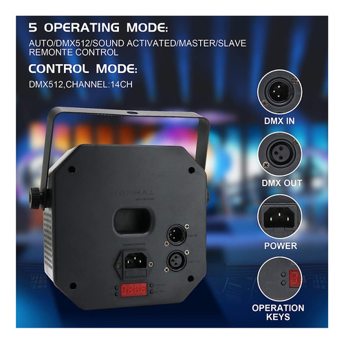 Disco Magic Ball Di Controlador De Luz De Palco Dmx Strobe