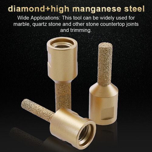Broca Fresadora Diamond Con Adaptador M14 De 12 Mm Para Pied
