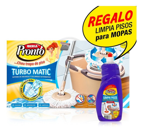 Balde Centrifugo Turbomatic Iberia Pronto Mopa Microfibra