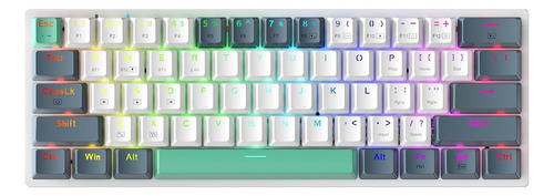 Machenike K500a-b61w Teclado Mecánico Inalámbrico Red Lineal