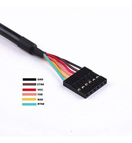 Cable Usb A Ttl Uart Serie 5v Ftdi Chip 6ft - Compatible
