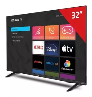 Smart Tv Led 32'' Aoc 32s5135/77g Hd Roku Tv