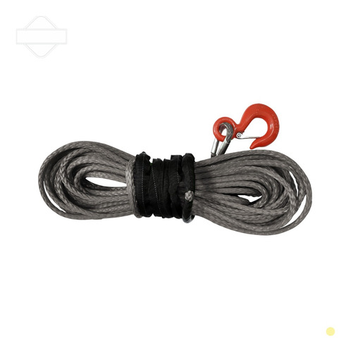Cabo Kevlar Sintético 12000 13000 Libras P/ Guincho - Cinza Cinza