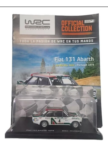 Colección Oficial Wrc Nr 34 Fiat 131 Abarth Alén-kivimäki. Blanco Verde Y Rojo (Usado)