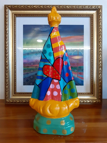 Imagem 2 de 3 de Nossa Senhora Aparecida 35 Cm _ Brasil De Todos Os Santos