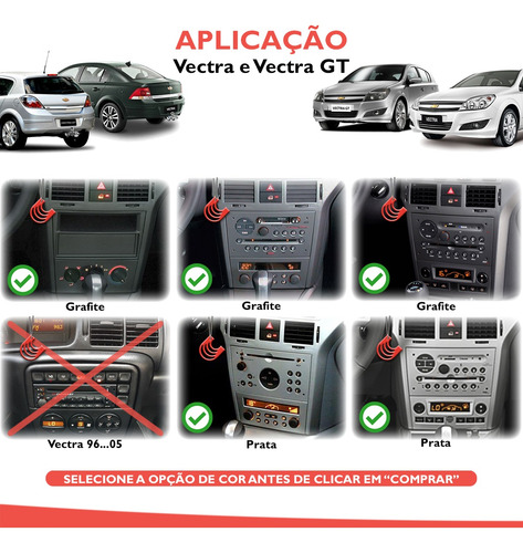 Imagem 7 de 10 de Moldura De Painel 2 Din Multimidia Dvd Mp5 Vectra Corsa Meriva Montana Escolher A Cor No Anúncio