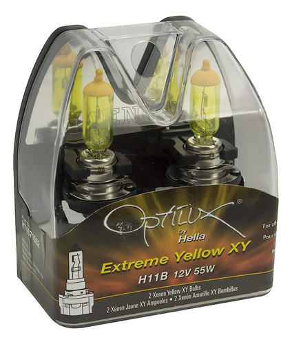 Optilux Xy H11b Bombillas Halógenas Amarillas De Xenó...