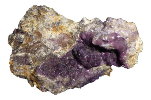 Mineral De Colección Fluorita Uva En Matriz