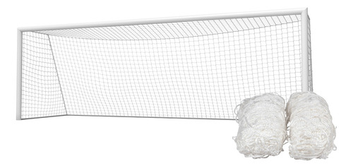 Par Rede Gol Futebol Society Suiço 5mts Fio 3mm (seda)