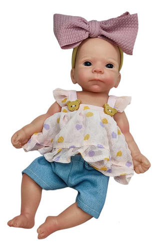 Bebe Reborn Emma Silicona Sólida Suave Flexible