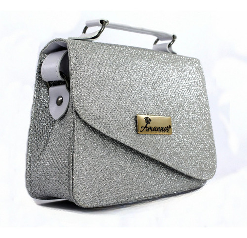 Bolsa Com Glíter De Mão/transversal Clutch Mini Bag Feminina