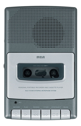 Rca Rp3504 Cassette  Shoebox  Grabadora Voz Gris