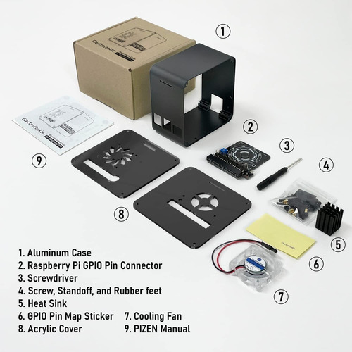 Mini Gabinete Electrocookie, Compatible Con Raspberry Pi 4