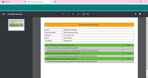 Sistema Web Controle Gestão Assistência Social