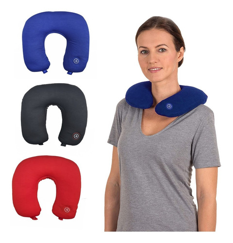 Almhoada Con Masajeador Neck Massage Varios Colores