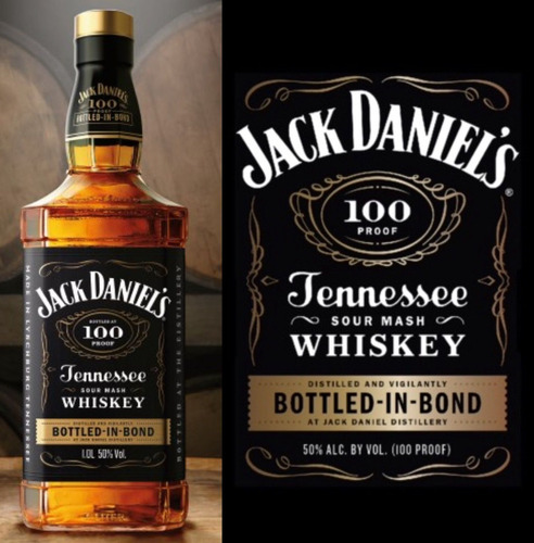 Imagen 2 de 6 de Whisky Jack Daniels Bottled In Bond 100 Proof Litro Estuche