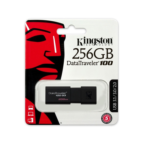 Memoria Usb Portátil 3.0 256gb Datatraveler Dt100g3 Kingston