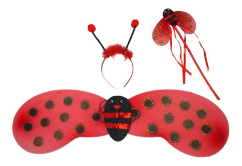 Set Accesorios Catarina Alas Varita Diadema Primavera