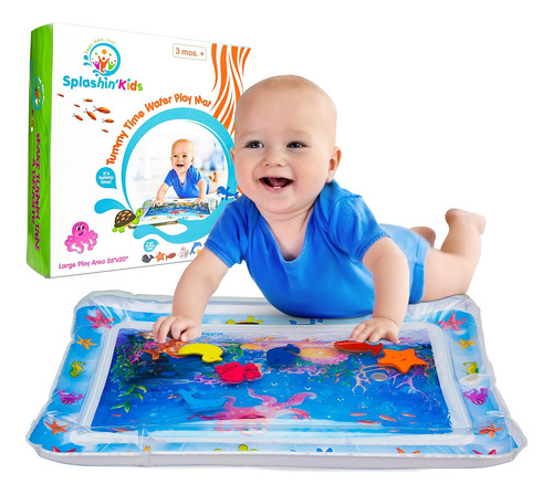 Splashin'kids Tummy Time Premium - Colchoneta Inflable De Ag