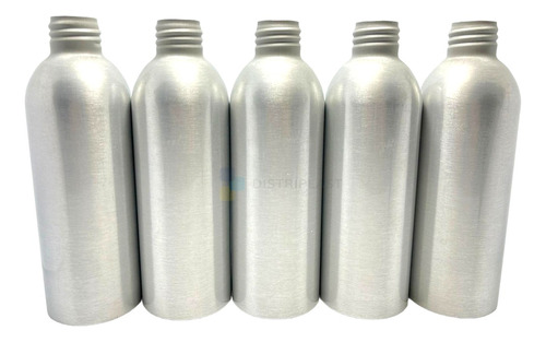 Envase Aluminio Botella 360 Cc  Cosmética Frasco 360 Ml X10