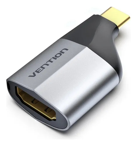 Adaptador Tipo C Macho A Hdmi Hembra Aluminio Gris Vention