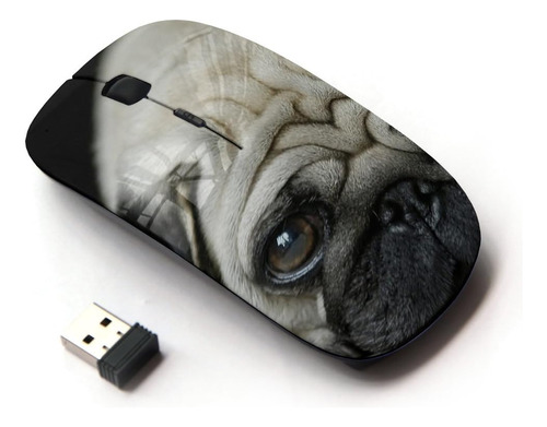 Koolmouse [ratón Inalámbrico Óptico 2.4g [pug Puppie Sad Tin