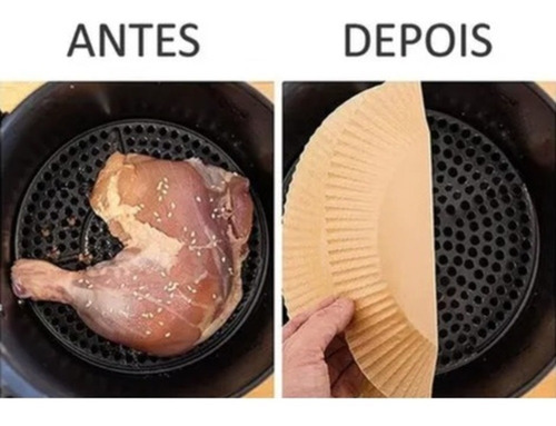 Forma Descartavel Para Air Fryer 100 Un Forro Antiaderente
