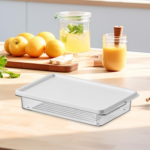 Recipiente De Armazenamento De Alimentos 21x14x4cm 650ml