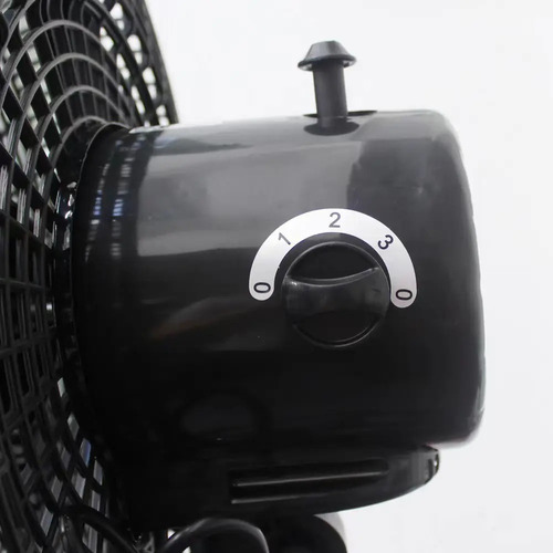Ventilador Pedestal Giratorio 3 En 1 Ajustable 5 Aspas 18 48 Cm 50 Hz / 60 Hz Negro Transparente Polipropileno 5