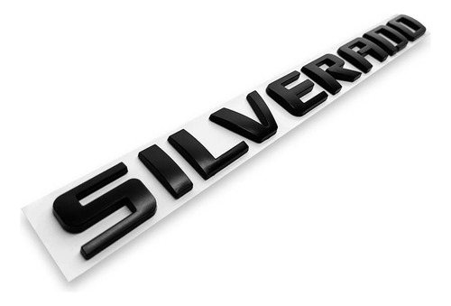 Emblema Izquierdo Chevrolet Silverado 2007-2013 Negro