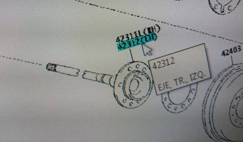 Punta De Eje Trasera Izquierda Fortuner Dubai