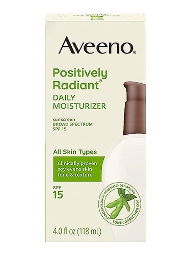 Aveeno Positivley Radiant Daily Moisturizer Spf 15 120ml