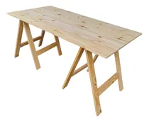 Comprar Escritorio Plegable Caballetes Juvenil Pino 120 X 60 Cm