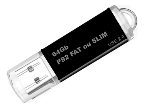 Kit Opl - Memory Card + Pendrive 64gb P/ Ps2 Slim (funtuna)