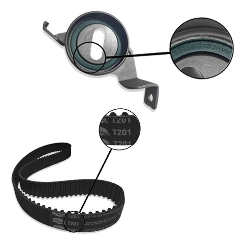 Kit Correa Tiempo Mitsubishi Lancer Touring 2.0l 4 Cilindro