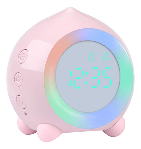 Reloj Despertador Digital Silencioso Para Niños, Mesita De N