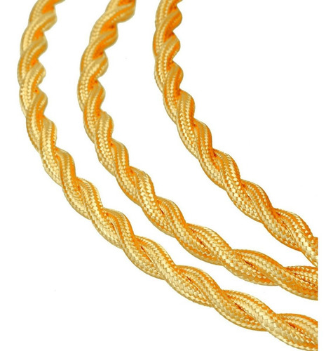 Cable Para Lampara Textil Vintage Trenzado