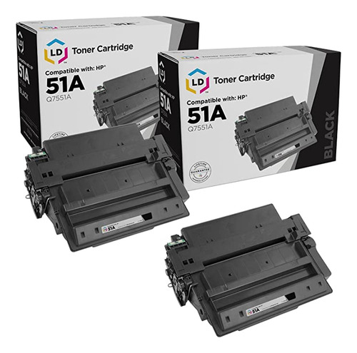 Ld Compatible Toner Cartridge Replacement For Hp 51a Qa (bl.