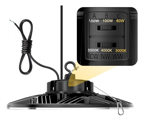Luz Led Alta Bahia Ajustabl Seleccionabl Regulabl Baja Para