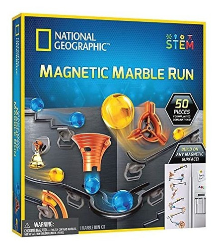 National Geographic Magnetic Marble Run - Juego De Construcc