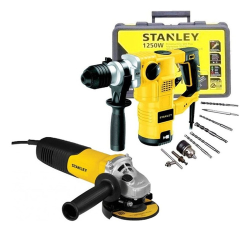 Rotomartillo Demoledor + Amoladora Esmeril 4/12 20v Stanley