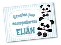 Comprar Candy Bar Mini Kit Imprimible Osito Panda #2 Pandita Celeste