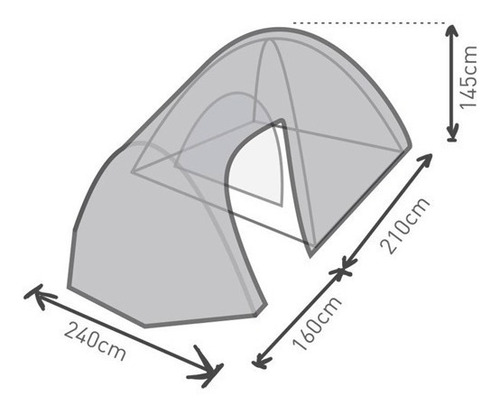 Imagem 5 de 6 de Barraca Camping Zeus 5p - Guepardo + Nf + Garantia - Pd