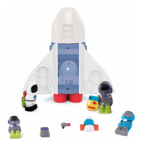 Imagem 2 de 4 de Massinha De Modelar - Super Massa - Nave - Estrela