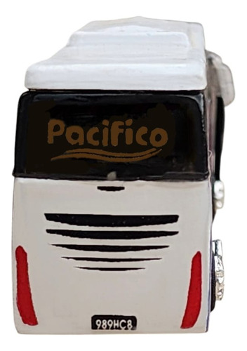 Autobús A Escala De Juguete Pacífico Coleccionable Blanco