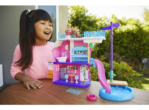 Boneca Polly Pocket Casa Do Lago Da Polly Com Acessórios