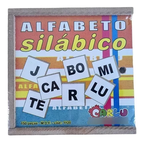 Carlu Brinquedos - Alfabeto Silábico Jogo Educativo, 4+ Anos, 350