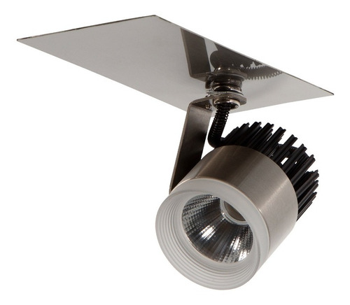 Lámpara Techo Moderno Níquel Satinado Lumimexico 21808-4 Luz Led Integrado 5w